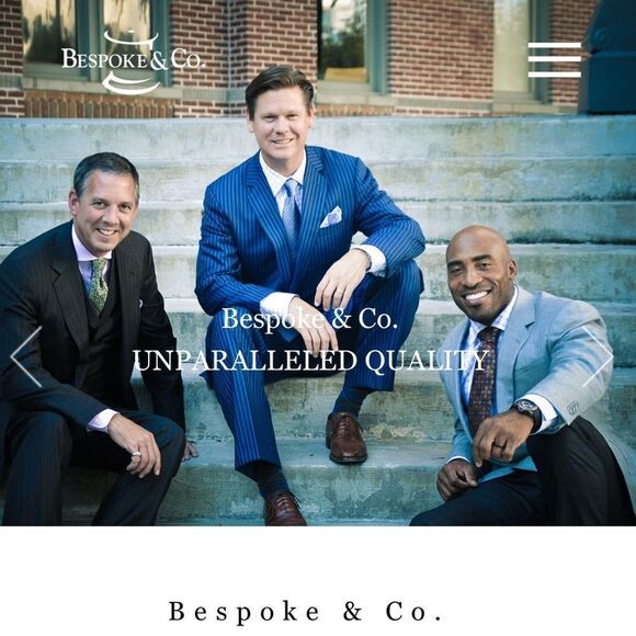 Bespoke & Co. Sawtooth Pattern Luxury Silk Men’s Tie Red or Pink | New with Tags - Picture 2 of 12